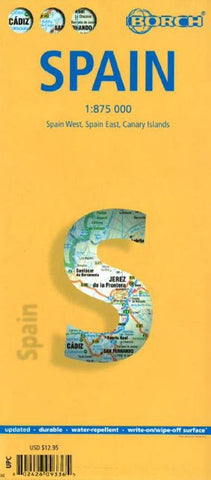 Buy map Spain by Borch GmbH.