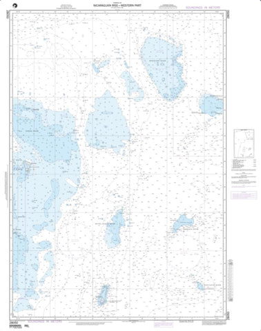 Buy map Nicaraguan Rise - Western Part (NGA-28050-3) by National Geospatial-Intelligence Agency