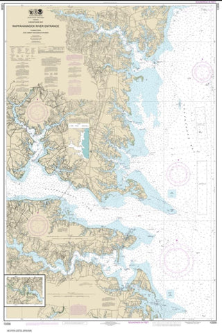 Buy map Chesapeake Bay Rappahannock River Entrance, Piankatank and Great Wicomico Rivers (12235-34) by NOAA