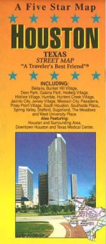 Buy map Houston, Texas by Five Star Maps, Inc.