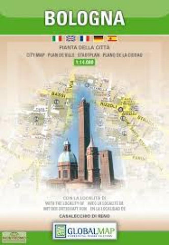 Buy map Bologna, Italy by Litografia Artistica Cartografica