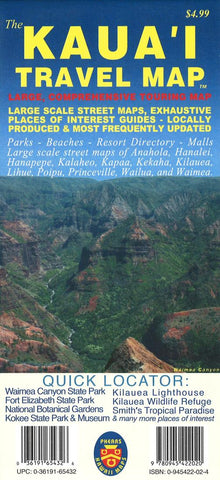 Buy map The Kauai Travel Map by Phears Hawaii Maps