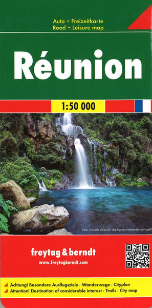 Buy map Réunion : road + leisure map, 1:50 000 = La Réunion : carte routière + de loisirs, 1:50 000 = Riunione: carta stradale + turistica, 1:50 000 = Reunión : mapa de carreteras + turistico, 1:50 000 = Réunion : auto + freizeitkarte, 1:50 000