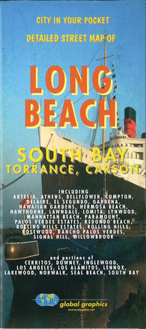 Buy map Long Beach-South Bay, Torrance and Carson, California by Global Graphics