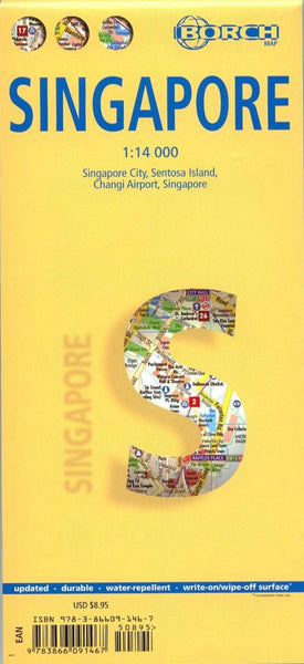 Buy map Singapore by Borch GmbH.