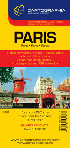 Buy map Paris, France by Cartographia