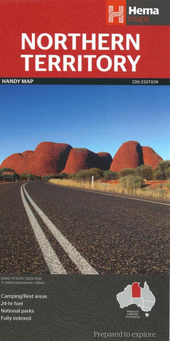 Buy map Northern Territory, Australia, Handy Map by Hema Maps