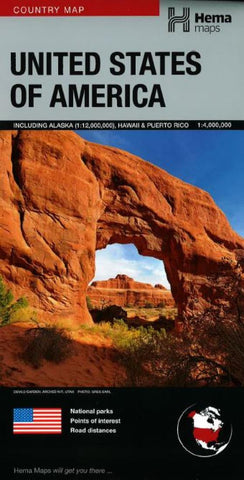 Buy map United States, Deluxe, 2015 by Hema Maps