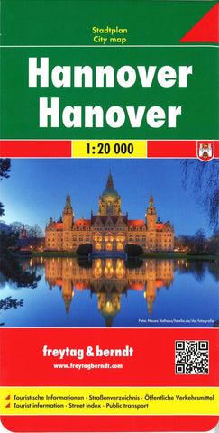 Buy map Hanover, Germany by Freytag-Berndt und Artaria
