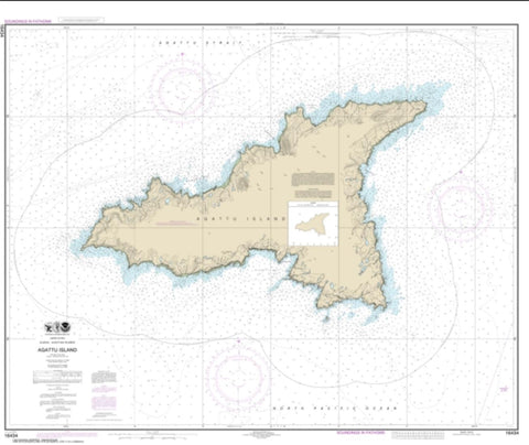 Buy map Agattu Island (16434-7) by NOAA