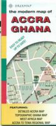 Buy map The modern map of Accra Ghana