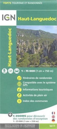 Buy map Haut-Languedoc, France 1:75,000