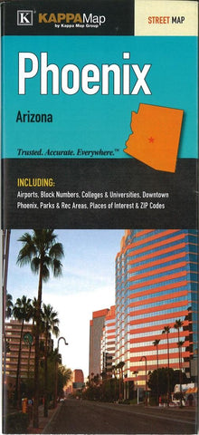 Buy map Phoenix, AZ Fold Map by Kappa Map Group