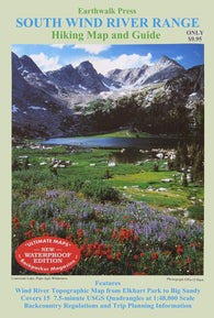Buy map Wind River Range, Wyoming, Southern, waterproof by Earthwalk Press