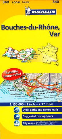 Buy map Bouches Du Rhone, Var (340) by Michelin Maps and Guides