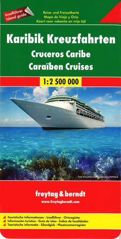 Buy map Caribbean Cruise Map by Freytag-Berndt und Artaria