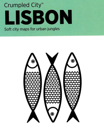 Buy map Lisbon, Portugal Crumpled City Map by Palomar S.r.l.
