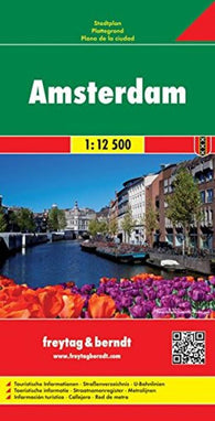 Buy map Amsterdam, Netherlands by Freytag-Berndt und Artaria