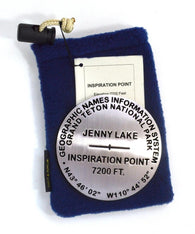 Buy map Jenny Lake & Inspiration Point, Grand Teton National Park, Wyoming paperweight
