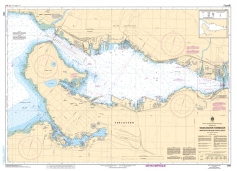 Buy map Vancouver Harbour Western Portion/Partie Ouest by Canadian Hydrographic Service
