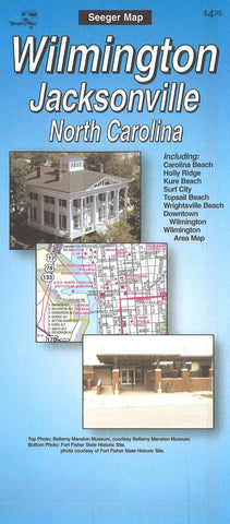 Buy map Wilmington and Jacksonville, North Carolina by The Seeger Map Company Inc.