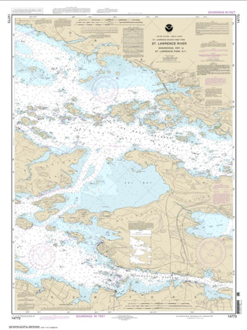 Buy map Gananoque, Ont., to St. Lawrence Park. N.Y. (14773-17) by NOAA
