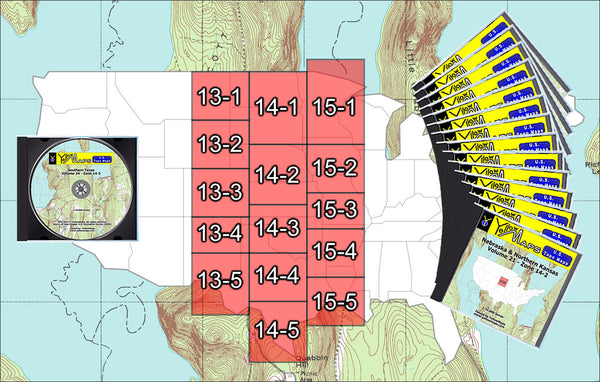 Buy digital map collection YellowMaps U.S. Topo Maps Central USA DVD Collection