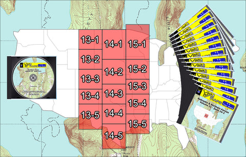 Buy digital map collection YellowMaps U.S. Topo Maps Central USA DVD Collection