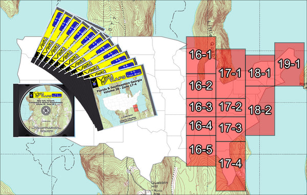 Buy digital map collection YellowMaps U.S. Topo Maps Eastern USA DVD Collection