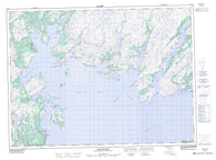 001M11 Belleoram Canadian topographic map, 1:50,000 scale