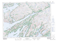 001M12 Gaultois Canadian topographic map, 1:50,000 scale