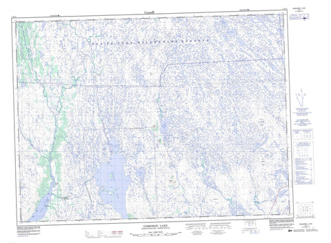 001M15 Gisborne Lake Canadian topographic map, 1:50,000 scale