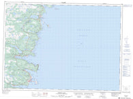 001N02 Ferryland Canadian topographic map, 1:50,000 scale