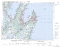 001N St John s Canadian topographic map, 1:250,000 scale