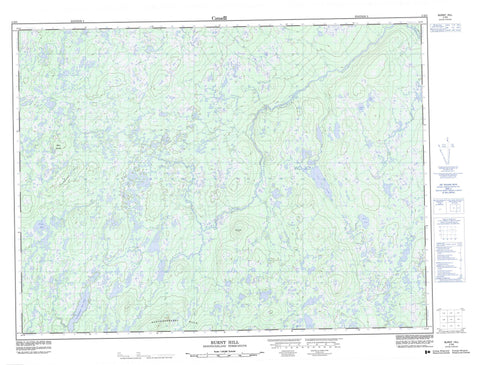 002D05 Burnt Hill Canadian topographic map, 1:50,000 scale