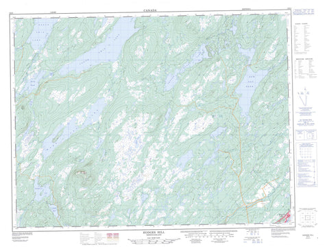 002E04 Hodges Hill Canadian topographic map, 1:50,000 scale