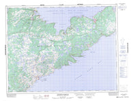 002E13 Nippers Harbour Canadian topographic map, 1:50,000 scale