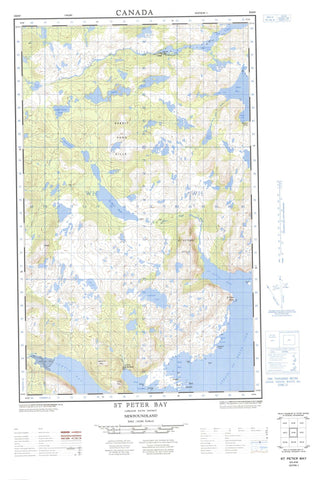 003D04W St Peter Bay Canadian topographic map, 1:50,000 scale