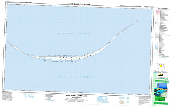 010O13 Sable Island Canadian topographic map, 1:50,000 scale