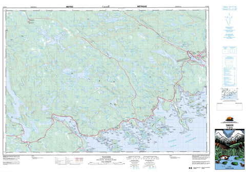 011D15 Tangier Canadian topographic map, 1:50,000 scale