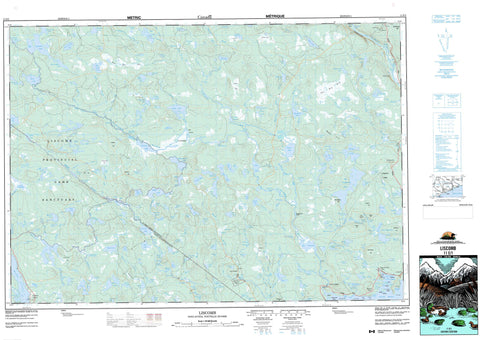 011E01 Liscomb Canadian topographic map, 1:50,000 scale