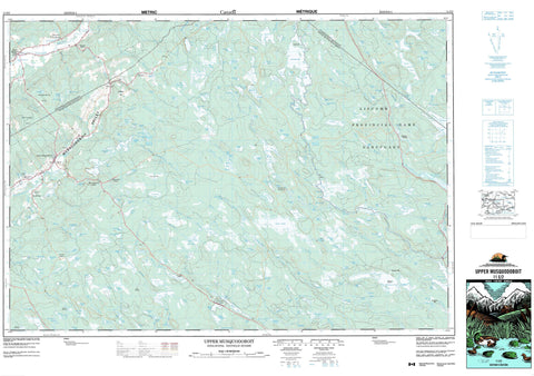 011E02 Upper Musquodoboit Canadian topographic map, 1:50,000 scale