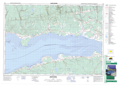 011E05 Bass River Canadian topographic map, 1:50,000 scale