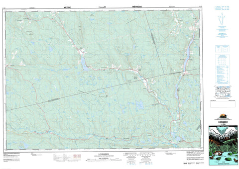 011E08 Lochaber Canadian topographic map, 1:50,000 scale