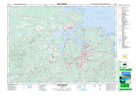 011E10 New Glasgow Canadian topographic map, 1:50,000 scale