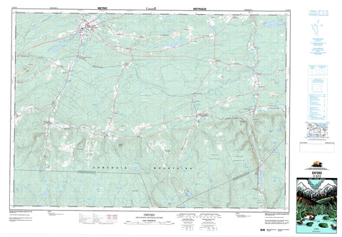 011E12 Oxford Canadian topographic map, 1:50,000 scale