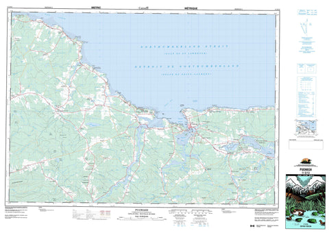 011E13 Pugwash Canadian topographic map, 1:50,000 scale