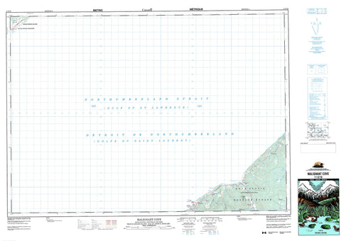 011E16 Malignant Cove Canadian topographic map, 1:50,000 scale