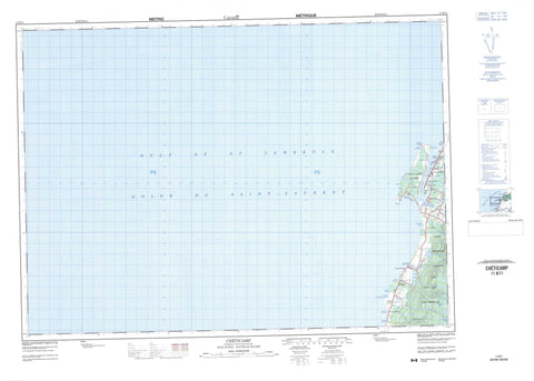 011K11 Cheticamp Canadian topographic map, 1:50,000 scale