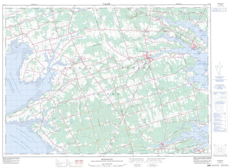 011L02 Montague Canadian topographic map, 1:50,000 scale